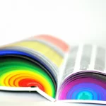Telephone book with rainbow pages